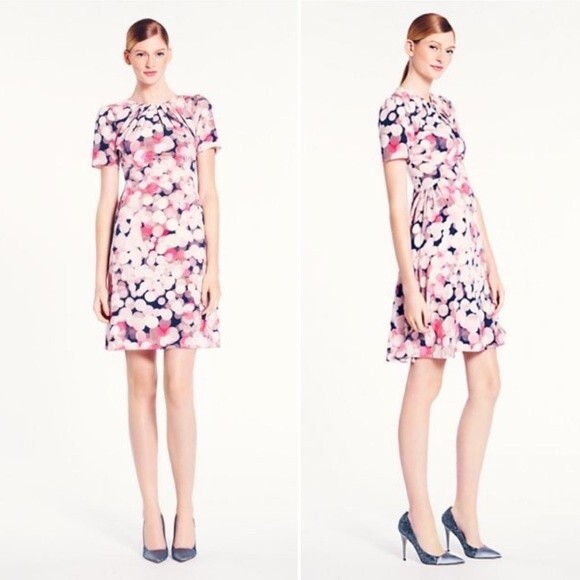 Kate Spade All That Glitters Joliet Silk Fit Flare Dress Size 0 - Picture 1 of 8